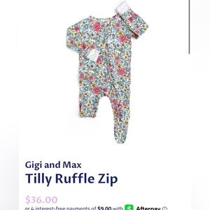 Gigi and Max Floral Kids One Piece Footie